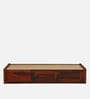 Horten Sheesham Wood Single Bed In Honey Oak  Finish With Box Storage