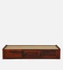 Horten Sheesham Wood Single Bed In Honey Oak  Finish With Box Storage