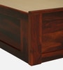 Horten Sheesham Wood Single Bed In Honey Oak  Finish With Box Storage