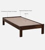 Horten Sheesham Wood Single Bed In Provincial Teak Finish
