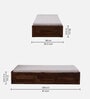 Horten Sheesham Wood Single Bed In Provincial Teak Finish With Box Storage