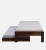 Horten Sheesham Wood Single Bed In Provincial Teak Finish With Trundle