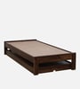 Horten Sheesham Wood Single Bed In Provincial Teak Finish With Trundle
