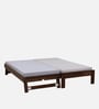 Horten Sheesham Wood Single Bed In Provincial Teak Finish With Trundle