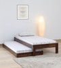 Horten Sheesham Wood Single Bed In Provincial Teak Finish With Trundle