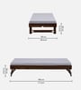 Horten Sheesham Wood Trundle Bed In Provincial Teak Finish