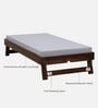 Horten Sheesham Wood Trundle Bed In Provincial Teak Finish