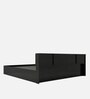 Hoshi Queen Size Bed with Box Storage & Headboard Storage in Wenge Finish