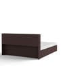 Hoshi Queen Size Bed in Wenge Finish with Drawer Storage