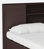 Hoshi Queen Size Bed in Wenge Finish with Drawer Storage