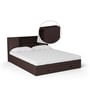 Hoshi Queen Size Bed in Wenge Finish with Drawer Storage