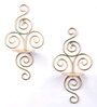 Gold Wall Set Of 2 Metal Candle Holder