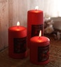 Apple
Cinnamon
Aroma Set of 3 Red Wax Scented
Candles