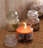 Set of 3 Rustic Sandalwood Tropical Aroma Wax Scented Candles
