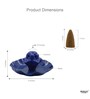 Blue Smoke Backflow Cone Holder with 10 Cones