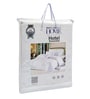 White Solid 180 TC Polyester King Sized Bedsheet With 2 Pillow Covers