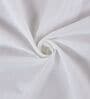 White Solid 180 TC Polyester Bedsheet With Single Size Bedsheet With 1 Pillow Cover