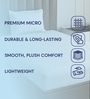 White Solid 180 TC Polyester Bedsheet With Single Size Bedsheet With 1 Pillow Cover