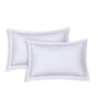 White Solid 210 TC Cotton Single Size Bedsheet With 1 Pillow Cover