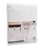 White Solid 210 TC Cotton Single Size Bedsheet With 1 Pillow Cover
