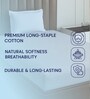 White Solid 210 TC Cotton Bedsheet With Single Size Bedsheet With 1 Pillow Cover