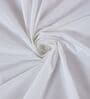 White Solid 210 TC Cotton Bedsheet With Single Size Bedsheet With 1 Pillow Cover