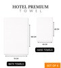 White Cotton Bath Towels 700 GSM Pack of 6