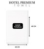 White Cotton Hand Towels 700 GSM Pack of 2