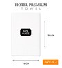 White Cotton Bath Towels 700 GSM Pack of 4