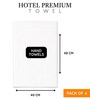 White Cotton Hand Towels 700 GSM Pack of 4