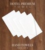 White Cotton Hand Towels 700 GSM Pack of 4