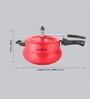 Hotsun Red Aluminium Pressure Cooker, 3 Ltr