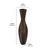 Tall Neck Brown Polyresin Floor Vase