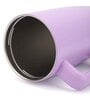 House of Quirk 1200ML Drinkmate Tumbler with Handle and 2 Straw Flip Lid, Stainless Steel Large Water Bottle Gifts for Women Men Him Her (Lilac)