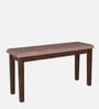 Houston Solid Wood 4 Seater Dining Set With Bench In Brown Finish