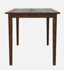 Houston Solid Wood 4 Seater Dining Set With Bench In Brown Finish
