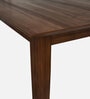 Houston Solid Wood 4 Seater Dining Set With Bench In Brown Finish