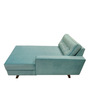 Houston Velvet Chaise Lounger In Teal Colour