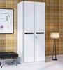 Houston Two Door Wardrobe in Black & White Colour