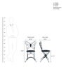 Howard Metal Outdoor Chair In White Colour