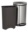 Howards Storage World Eko Soft Close Pedal Stainless Steel 10 L Dustbin