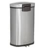 Howards Storage World Eko Soft Close Pedal Stainless Steel 10 L Dustbin