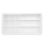 Plastic Kitchen Rack In White Set of 2