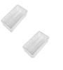 Plastic Kitchen Rack In White Set of 2
