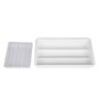 Plastic Kitchen Rack In White Set of 2
