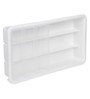 Plastic Kitchen Rack In White Set of 2