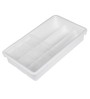 Plastic Kitchen Rack In White Set of 2