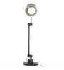 Howmini Black Metal Shade Table Lamp with Black Base