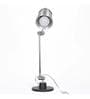 Howmini Chrome Metal Shade Table Lamp with Chrome Base