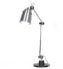 Howmini Chrome Metal Shade Table Lamp with Chrome Base